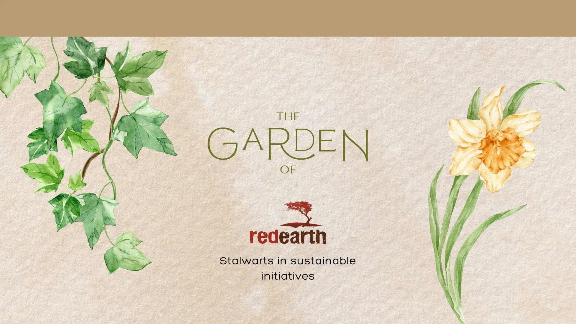A natural Red Earth garden landscape