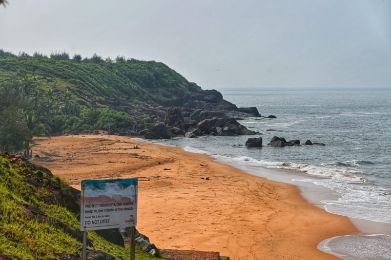 Beach trek in resort in gokarna