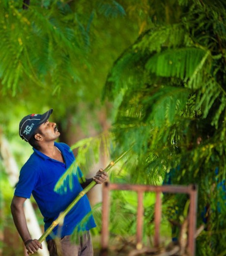 A person at Red Earth Kabini Resort